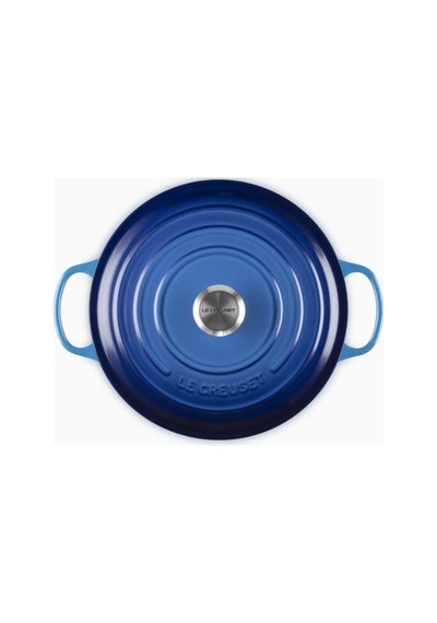 Le Creuset Yuvarlak Ikonik Lüks Döküm Tencere 28 Cm Koyu Turkuaz 12