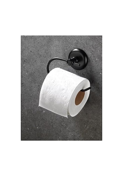 Sas Haus Yapışkanlı Tuvalet Kağıtlığı Wc Kağıtlık Tuvalet Kağıdı Askısı Siyah 16.5 x 12.2 x 11.2 CM
