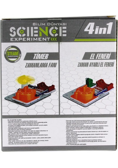 Eğlenceli Deney Setim Zamanlayıcı 4 İn 1