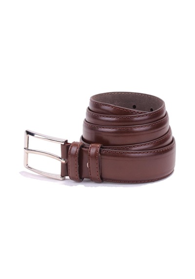 Dagoster Dmk26-301 Kahve 3,5 Cm Suni Deri Erkek Kemer Kahve
