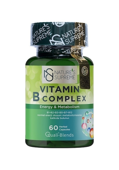 Natures Supreme Vitamin B Complex 60 Kapsül Aromasiz