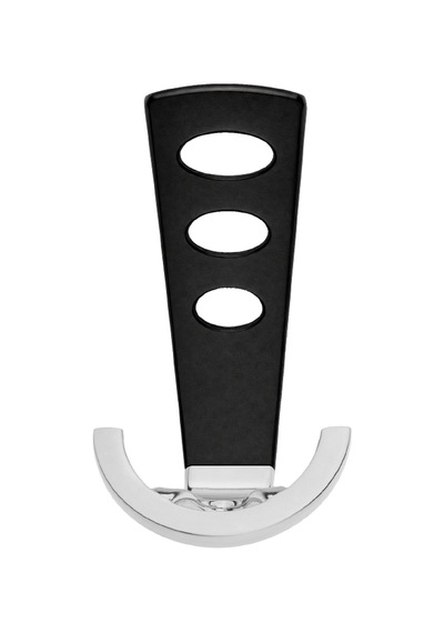 Bemol Lüks Portmanto Askı, Metal, Vestiyer Askı, 185 Gr, Dolap Askılık, Duvar Askılığı, Krom-siyah Vidalı