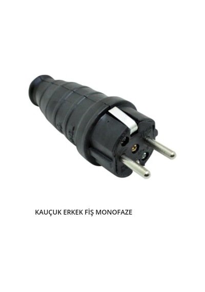 Kauçuk Erkek Fiş  Monofaze