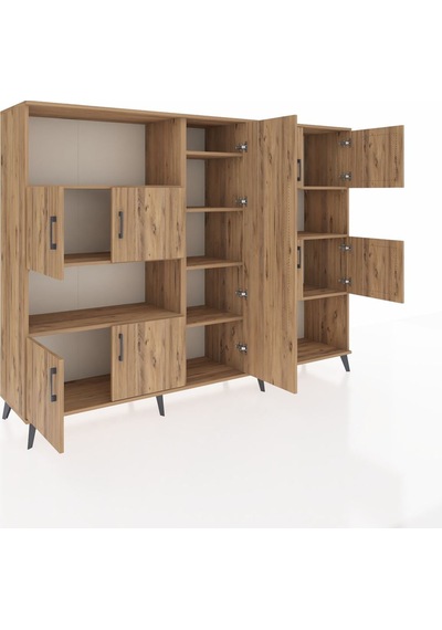 Hyperion Dolap 10 Raflı 9 Kapaklı 220x44x163 Çam-çam Çam-çam Hyperion Dolap 10 Raflı 9 Kapaklı 220x44x163 Çam-çam Çam-çam