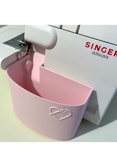 Singer Overlok Makinası Çöp Kutusu Xl Pembe