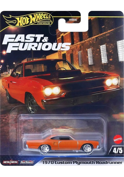 Hot Wheels Premium Fast & Furious 1970 Custom Plymouth Roadrunner