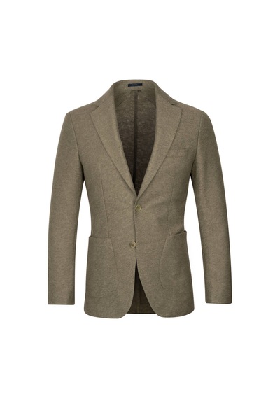 Hatemoğlu Yeşil Slim Fit Mono Yaka Casual Ceket