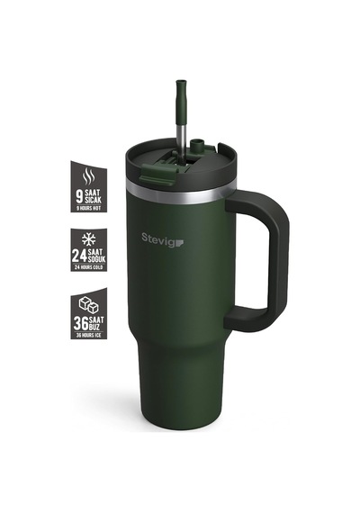 2 Moods Tuck-in Tumbler Sızdırmaz Çelik Termos 900 Ml Green St-237 Çok Renkli