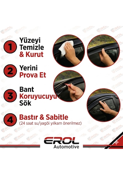 Bmw 3 Serisi F30 2012-2018 4'lü Sedan Cam Rüzgarlığı Siyah