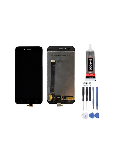 Xiaomi Mi A1 Uyumlu Lcd Ekran Çıtasız Siyah + Montaj Kiti