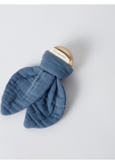 Organicera Muslin Diş Kaşıyıcı Mavi Çok Renkli
