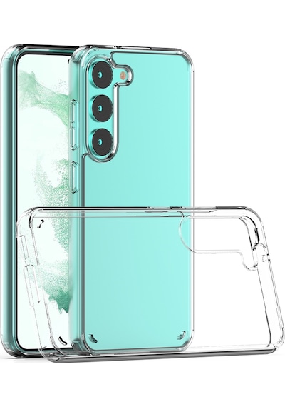 Galaxy S23 Plus Kılıf Zore Coss Şeffaf Sert Silikon Kılıf