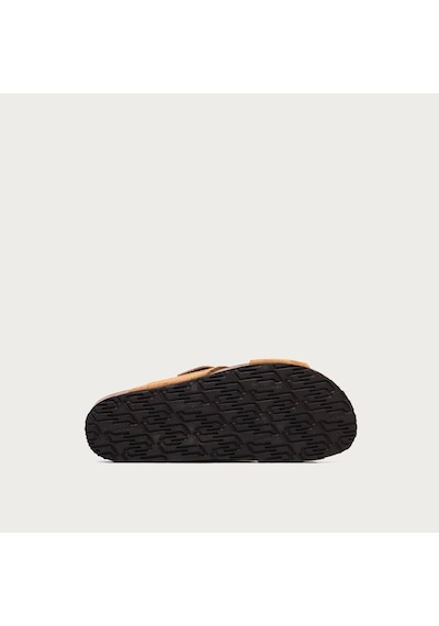 Terra Terlik Kadın 17b3 Frau Velour-s Suede Crossover-strap Slıders Toprak