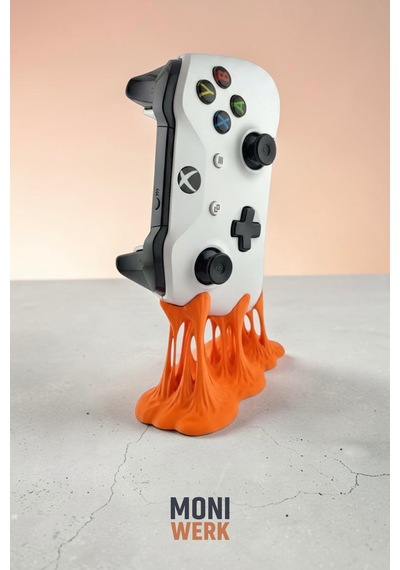 Xbox Uyumlu Bubble Gum Tasarımlı Turuncu Oyun Kolu Standı