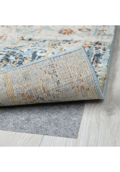 Ikea Overlund Halı 160 X 235 Cm Mavi - Sarı - Kahverengi Çok Renkli