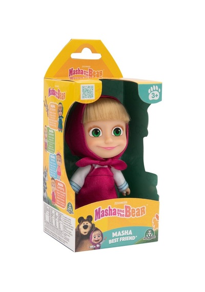 Masha & Koca Ayı - 12 Cm Masha Bebek - Kamp Kıyafetli