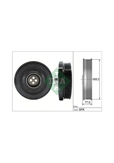 Bmw 520d E60 Krank Kasnagi 2006-2007 M47d20 N47d20a N47d20c Ina 544013010