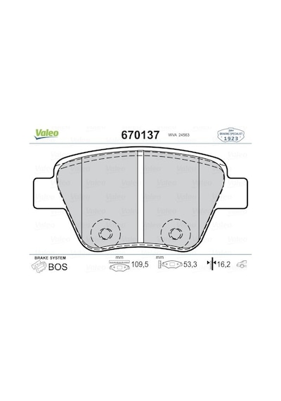 Valeo Arka Balata Caddy-golf6-jetta-a3-octavıa-superb 10 670137 5k0698451 5k0698451a 2k5698451