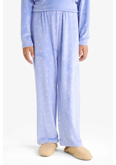Defacto Pijama Takımı Polar Uzun Kollu Üst Uzun Alt Kız Çocuk D1068a825wnbe250 Mavi-be250
