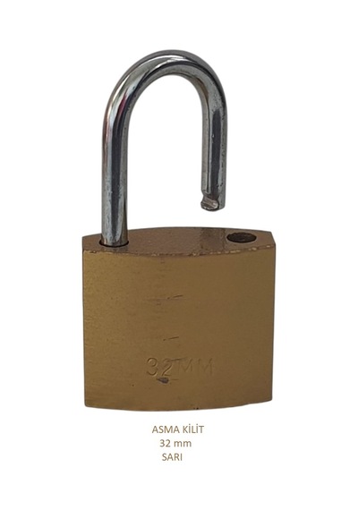 Adilon Asma Kilit, 32 Mm Sarı