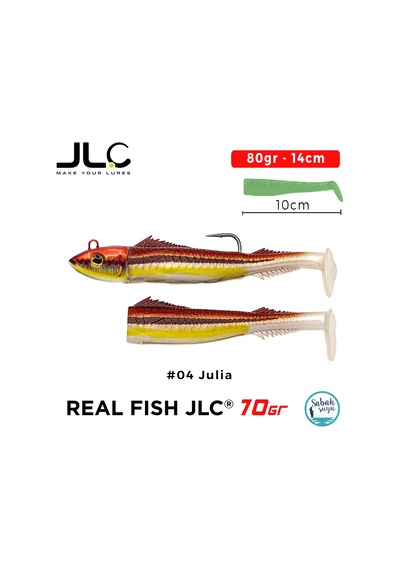 Jlc Real Fish 70 Combo Set 80gr 14cm 04 Julia 2+1 Silikon Balık