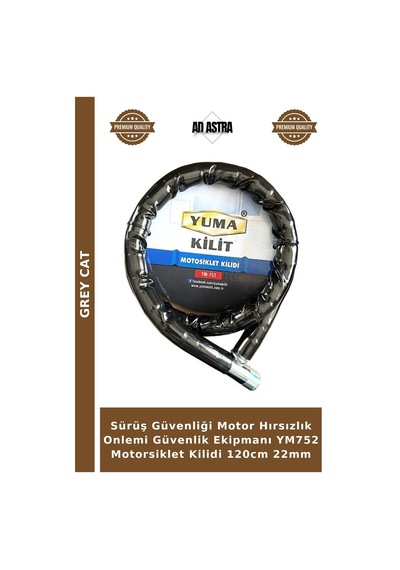 Sürüş Güvenliği Motor Hırsızlık Onlemi Güvenlik Ekipmanı Ym752 Motorsiklet Kilidi 120cm 22mm