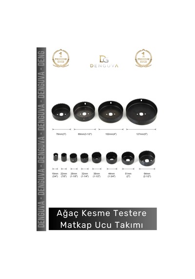 Matkapucutakımı 16 Parça Panç Seti Metal Ahşap Plastik Alüminyum Delme Aparatı Kesme Matkap Ucu Tak