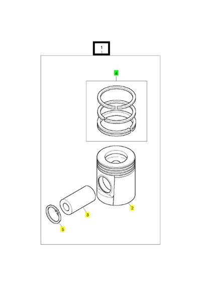 U5Pr0062B - Perkins - Motor Piston + Segman