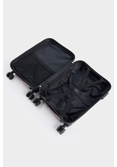 Defacto Unisex Sert Kapaklı Çekçekli Küçük Boy Valiz E7064axnsbr412 Bordo-br412