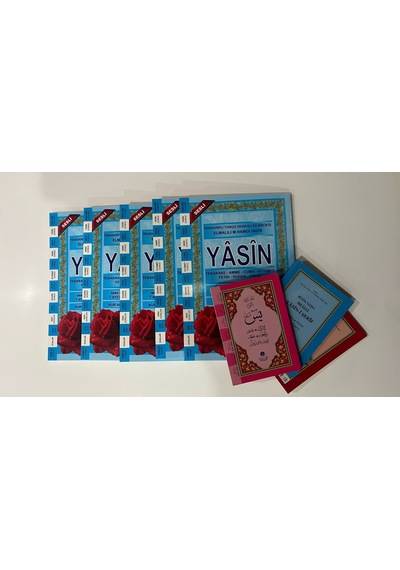5 Adet Iri Yazılı Yasin-ı Şerif Kitabı Büyük Boy.