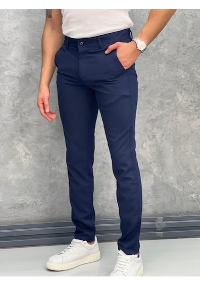 Modefendi Slim Fit İtalyan Kesim Kumaş Pantolon Lacivert