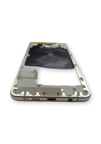 Samsung A710 Kasa Samsung Samsung Uyumlu Galaxy A7 2016 Gri Renk Orta Kasa Çıtalı On Off Ses Tuş Bordu Buzzer Hoparlör Kamera Lens Açık Gri