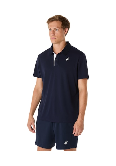 Asics Court Polo Erkek Lacivert Kısa Kollu Tshirt 2041a340-400 Lacıvert