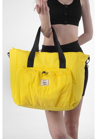 İcone Bag Büzgü Cepli Fermuar Kapamalı Yoga, Pilates, Fitness ,spor Çanta