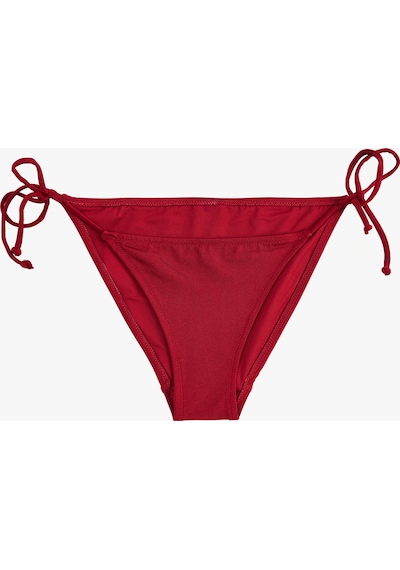 Koton Yanları Bağlamalı İpli Bikini Altı Bordo 6sak00019mm