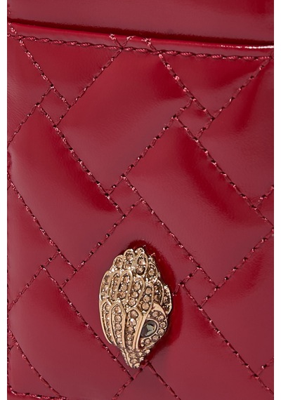 Kurt Geiger Kensington Lanyard Deri Anahtarlık Kartlık Kırmızı
