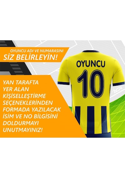 Acr Giyim Kişiye Özel Futbol Forması Sarı Lacivert 2020 Lacivert