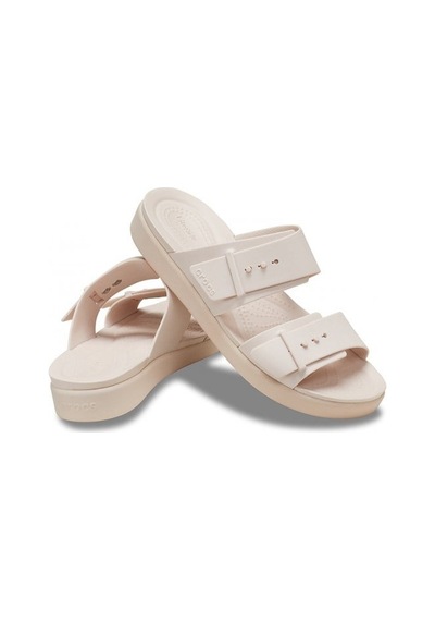 Crocs Brooklyn Buckle Low Low Kadın Terlik-33040 Pudra