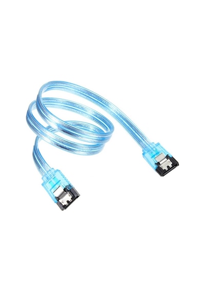 2 Adet - 1 Metre Sata 3.0 Data Kablosu 6gbps Destekli, Hdd & Ssd Uyumlu, Metal Klipsli
