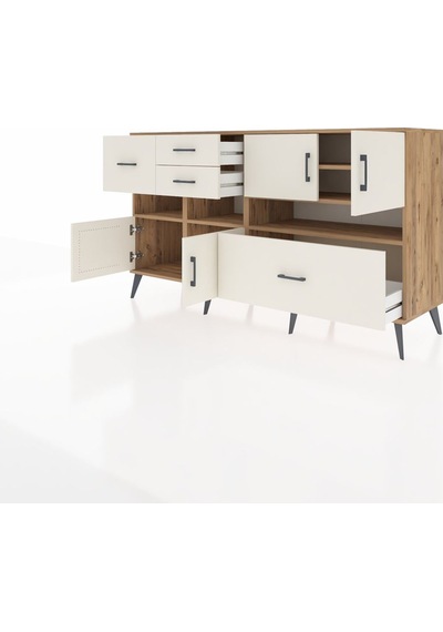 Kronos Konsol 5 Raflı 4 Çekmeceli 4 Kapaklı 176x59x99 Çam-aytaşı Çam-aytaşı Kronos Konsol 5 Raflı 4 Çekmeceli 4 Kapaklı 176x59x99 Çam-aytaşı Çam-aytaşı
