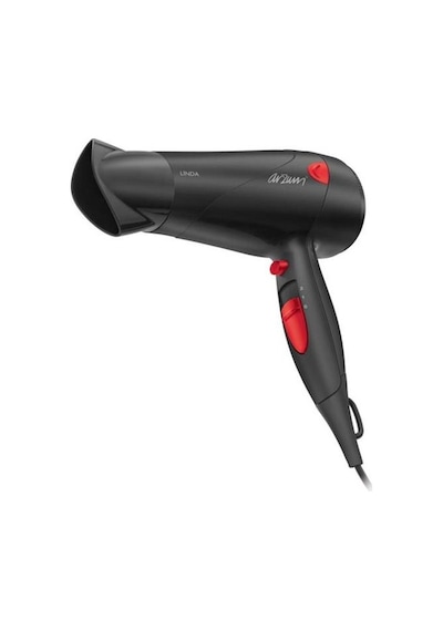 Arzum AR569 Linda Saç Kurutma Makinesi 2 Hız Ayarı, Soğuk Hava ve Difüzör, 2000W, Siyah