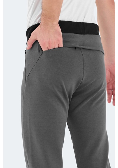 Slazenger Vessel 2 Li Set Erkek Eşofman Altı Siyah - Koyu Gri
