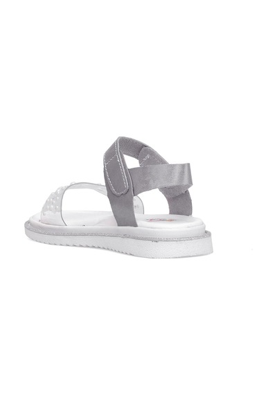 Elit Şa-f-036-25y Filet Kız Çocuk Düz Sandalet Gümüş Gümüş