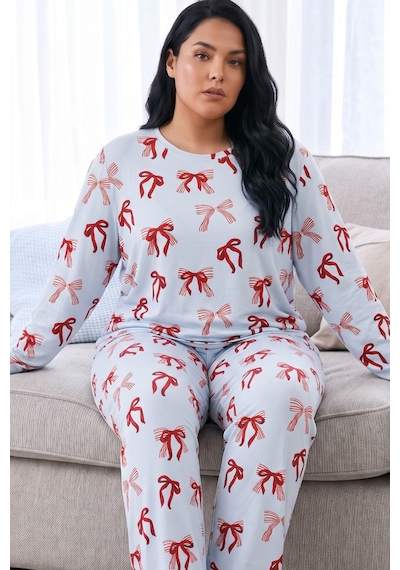 Siyah İnci Desenli Termal Kumaşlı Ultra Soft Yumuşak Büyük Beden Battal Boy Örme Pijama Takımı 26226719 Mavi Siyah İnci Desenli Termal Kumaşlı Ultra Soft Yumuşak Büyük Beden Battal Boy Örme Pijama Takımı 26226719 Mavi
