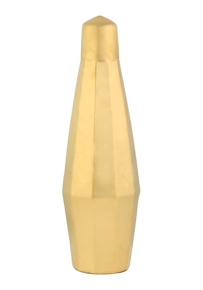 Vitale Dome Dekoratif Vazo Gold 14x14x45 Cm Ak.wlt0669