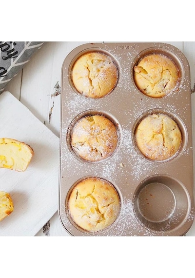 6lı Muffin Kek Kalıbı Metal Malzeme İle Dayanıklı Yapı Yanmaz Ve Yapışmaz Özellikli Klasik Yuvarlak Şekilli Fırın Kalıbı Evde Pratik Tatlı Ve Tuzlu Muffin Kekler Pişirmek İçin Fırına Dayanıklı Kek Kalıbı Diğer