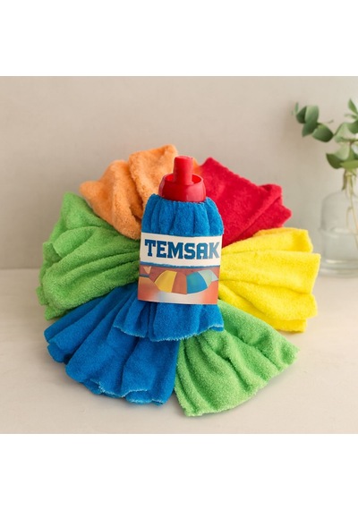 Mikrofiber Havlu Mop Kartelalı Çok Renkli