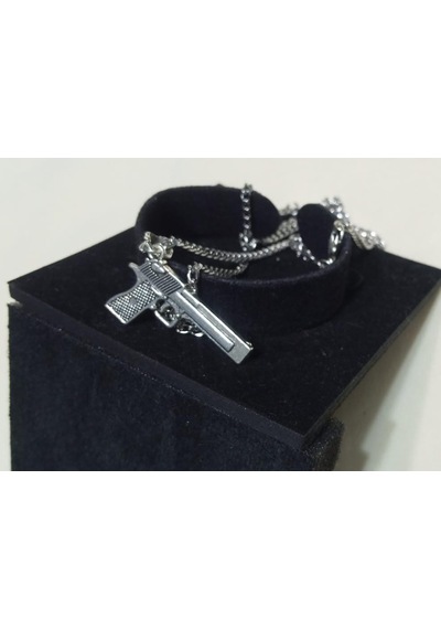 Desert Eagle Figürlü Erkek Çelik Kolye