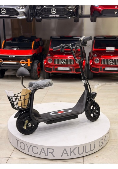 Mini Harley Oturaklı Scooter Siyah