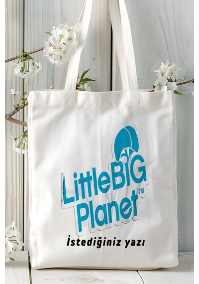 Art Hediye Little Big Planet Baskılı Çanta Çift Taraflı Baskı Kişiye Özel Model 1 Çok Renkli
